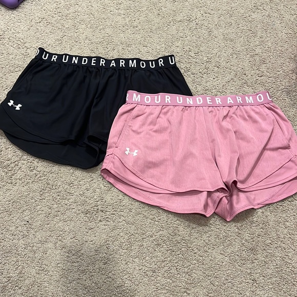 Under Armour Pants - Under Armor Shorts pink/black Large